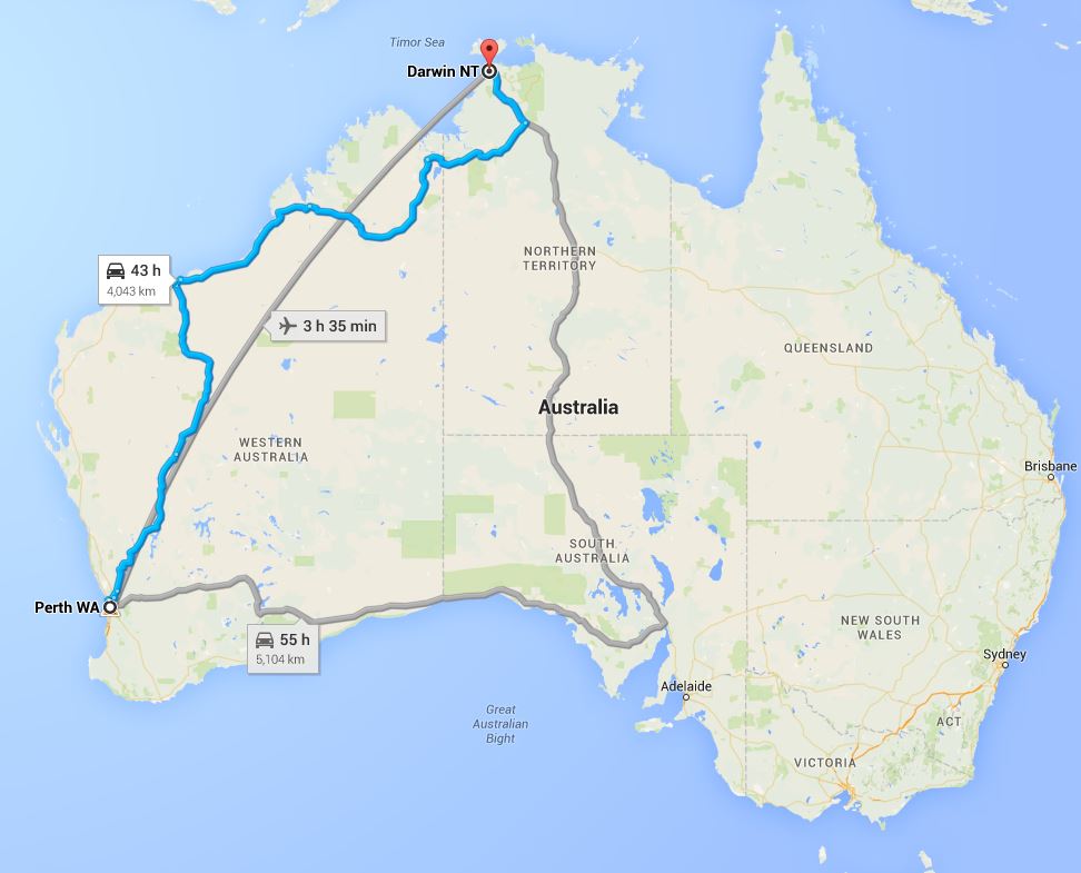 Perth to Darwin Removalists Interstate Removals United Movers